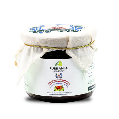 Haveli Anirudh Amla Gur Candy | Farm-Grown Awla & Jaggery | No Preservatives | No Refined Sugar | Rich in Vitamin C | Glass Jar