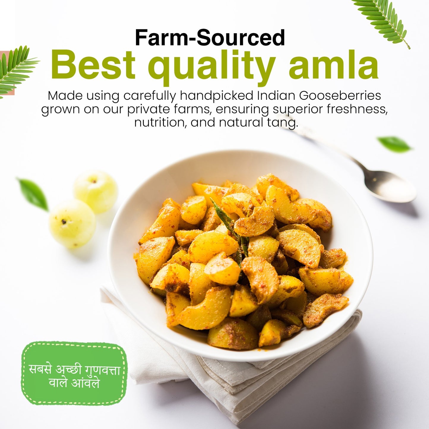 Haveli Anirudh Amla Gur Candy | Farm-Grown Awla & Jaggery | No Preservatives | No Refined Sugar | Rich in Vitamin C | Glass Jar