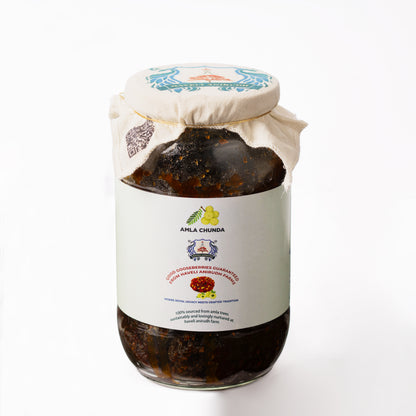 Haveli Anirudh Amla Gur Chunda | Farm-Grown Awla, Jaggery & Desi Ghee | Traditional Rajasthani Preserve | No Preservatives | No Refined Sugar | Glass Jar