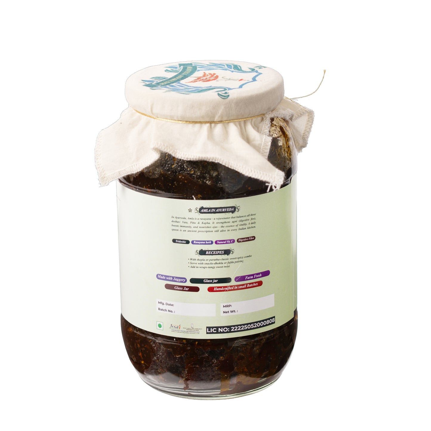 Haveli Anirudh Amla Gur Chunda | Farm-Grown Awla, Jaggery & Desi Ghee | Traditional Rajasthani Preserve | No Preservatives | No Refined Sugar | Glass Jar