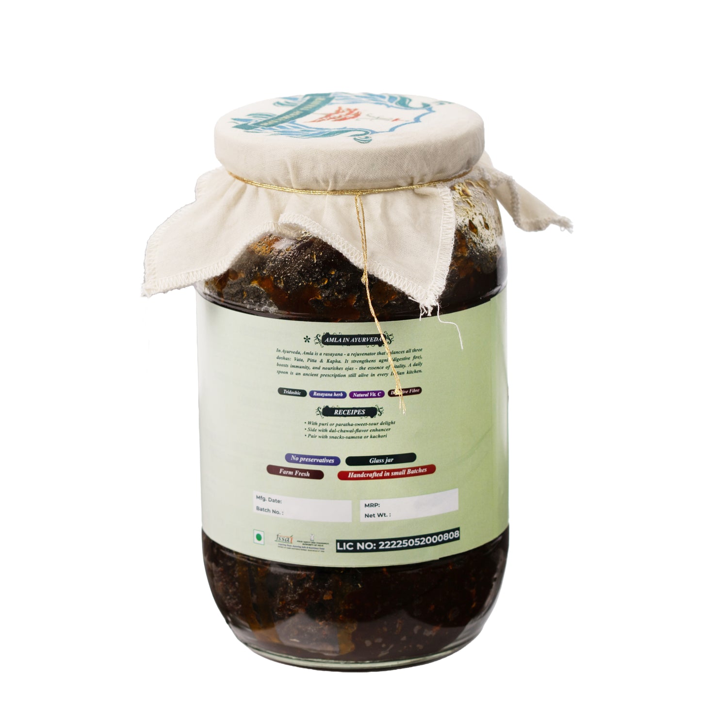Haveli Anirudh Amla Gur Launji | Farm-Grown Awla, Jaggery & Desi Ghee | Traditional Rajasthani Sweet-Tangy Relish | No Preservatives | No Refined Sugar | Glass Jar