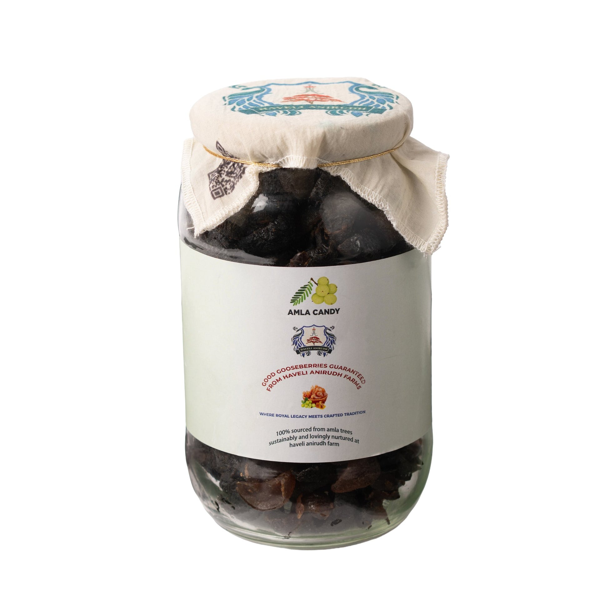Amla Candy glass jar — single-origin Bagru, Rajasthan farm